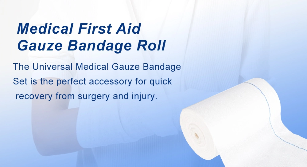 High Quality Sterile Breathable Medical Gauze Bandage with CE Medical Dressings Rolls