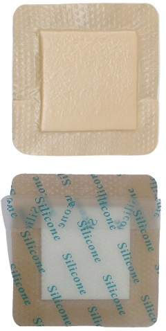 Sterile Silicone Foam Wound Dressing Silicone Gel Adhesive for Burn Wounds or Pressure Ulcers Care